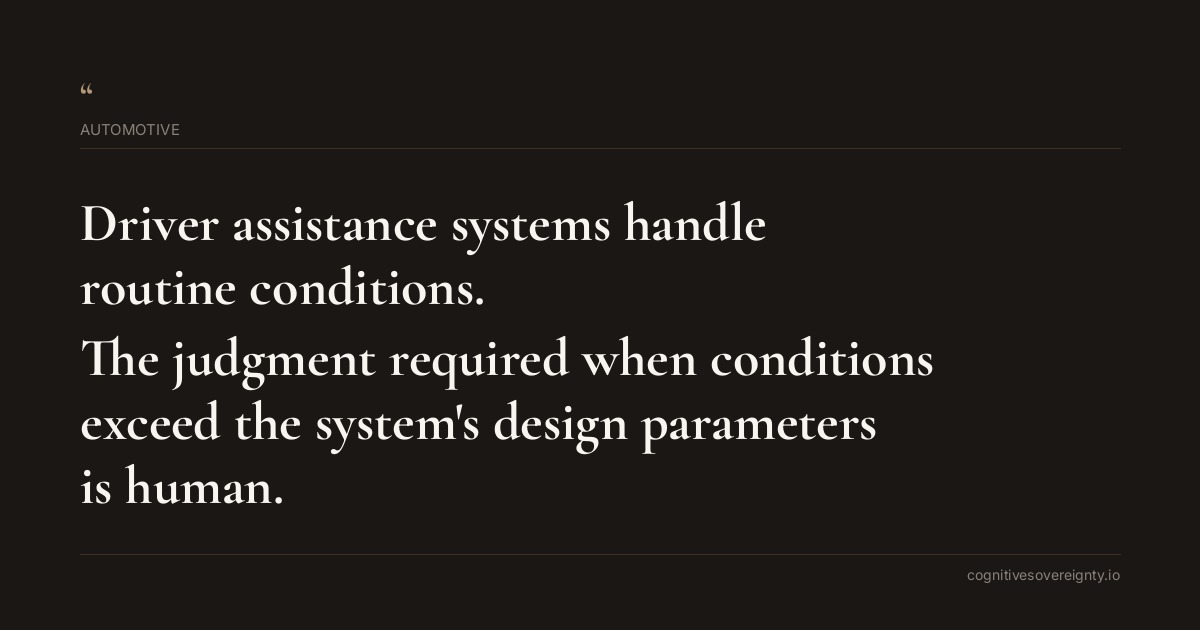 Cognitive sovereignty insight for Automotive: a typographic card from Steve Raju